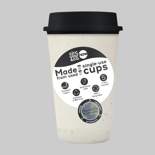 Circular&Co Now Resuable Cup 12oz / 340ml Black