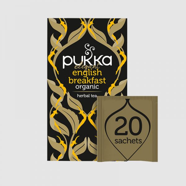 Pukka Tea Organic English Breakfast (4 x 20 Individually Wrapped Tea Bags)