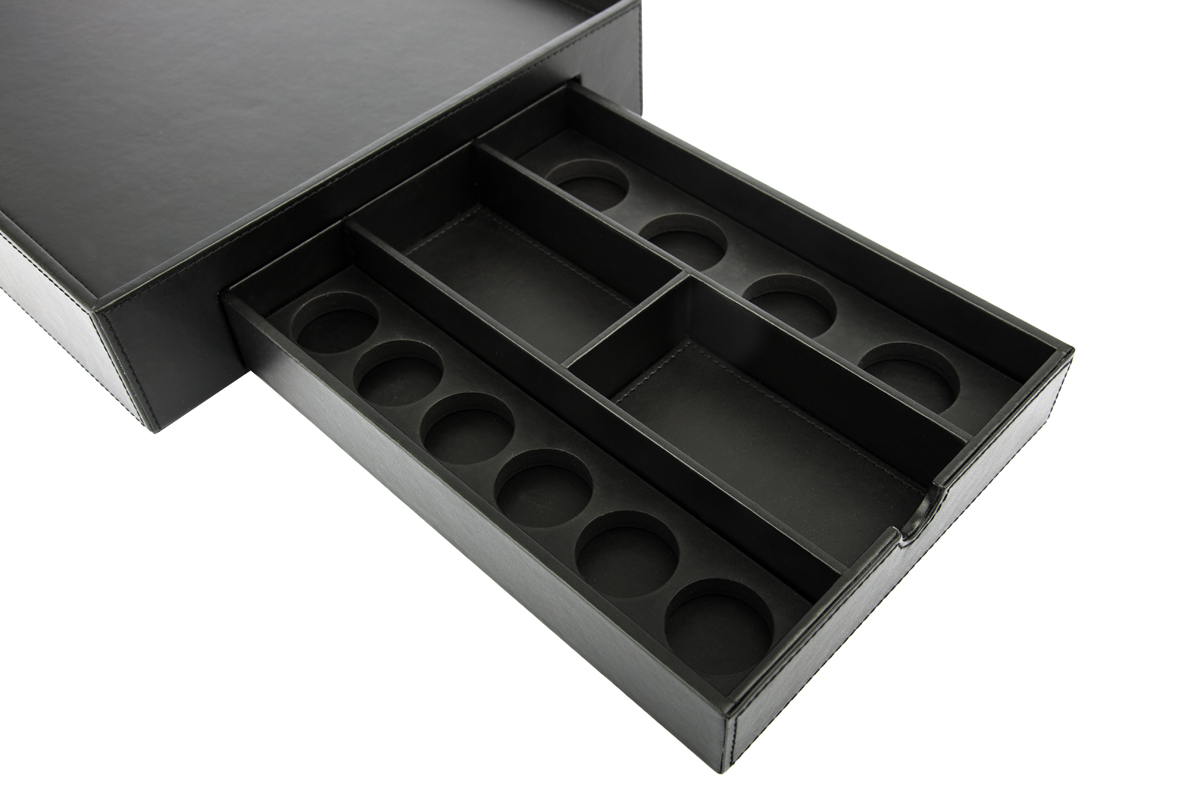 Space Leather Hospitality Tray/ Hotel Tray With Drawer - Image 4